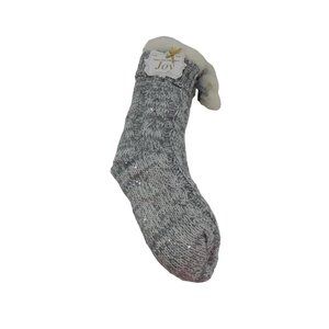 Christmas Joy Ladies Slipper Socks Grippers Size 4-10 Warm Winter Socks